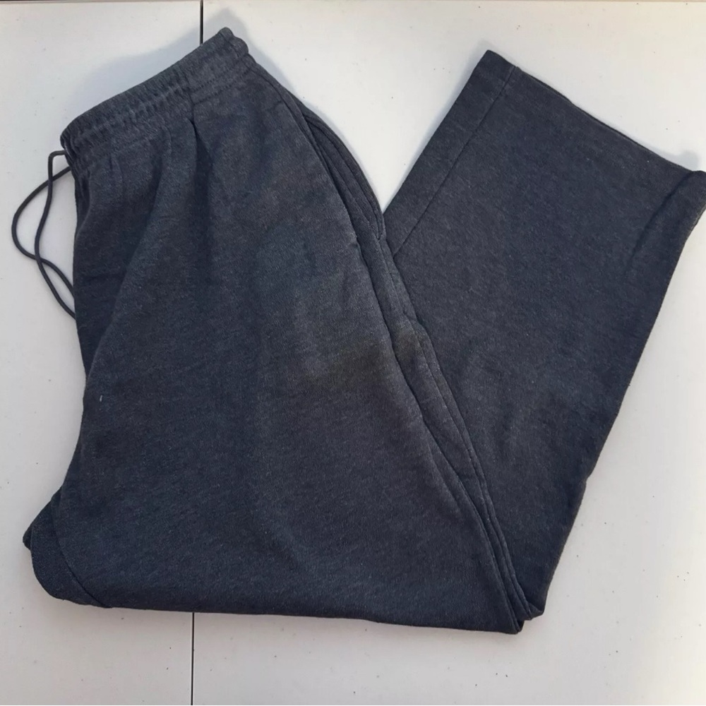 Hasting & Smith Sweatpants Gray Cotton Elastic Waist Drawstring Medium